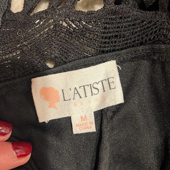 L’atiste lace mesh cocktail dress size M worn once great condition - Picture 6 of 6